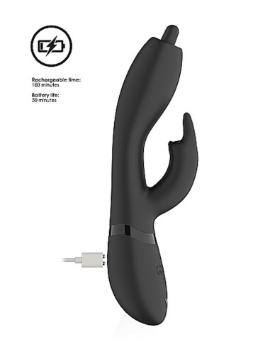 Nilo - Pinpoint Rotating G-spot Rabbit - Black