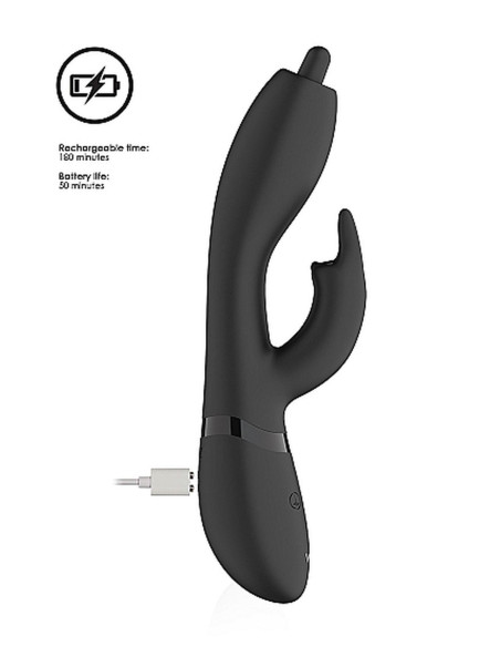 Nilo - Pinpoint Rotating G-spot Rabbit - Black