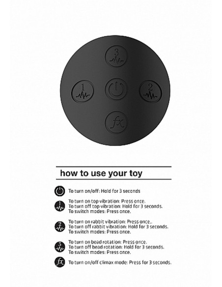 Nilo - Pinpoint Rotating G-spot Rabbit - Black