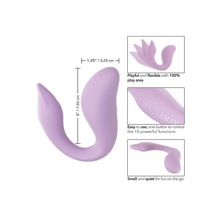 Wibrator łechtaczkowy FlexMe elastyczny o długości 21,6 cm - 3