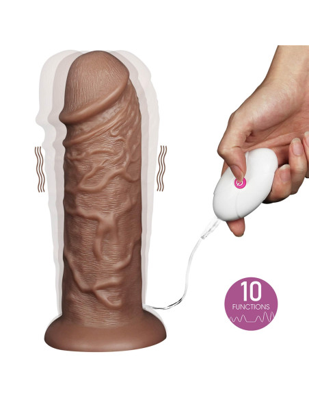 10.5'' Realistic Chubby Vibrating Dildo