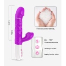 Wibrator SiliconeTongue - silikon medyczny, 10 funkcji, ruch posuwisto-zwrotny i ogrzewanie - 8