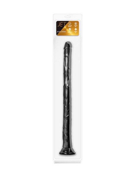 JET BLACK MAMBA 19INCH LONG DILDO BLACK