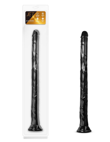 JET BLACK MAMBA 19INCH LONG DILDO BLACK