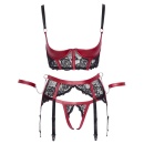 Shelf Bra Set black/red XL - 7