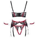 Shelf Bra Set black/red XL - 8