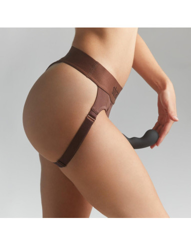 HARNESS LINGERIE HEROINE - S - CHOCOLATE