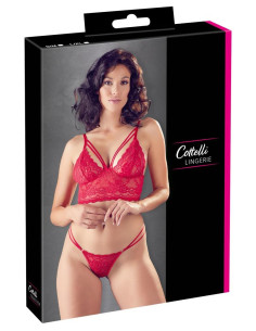 Bra and String red S/M