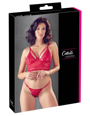 Bra and String red S/M