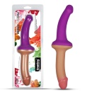 Dwustronne Dildo Silikonowe Holy Dong 31,75 cm – Fioletowo-Beżowe - 1