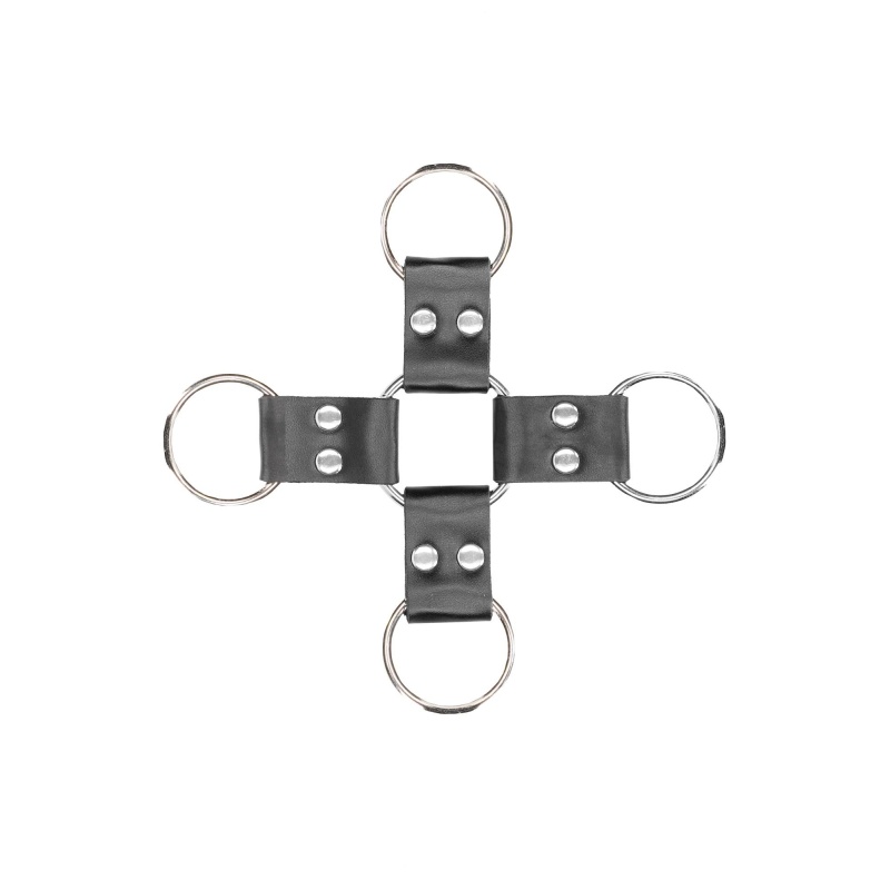 Bonded Leather Hogtie With Hand and Ankle Cuffs - 7