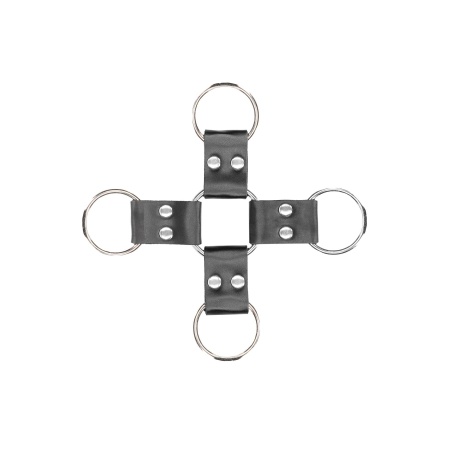 Bonded Leather Hogtie With Hand and Ankle Cuffs - 7