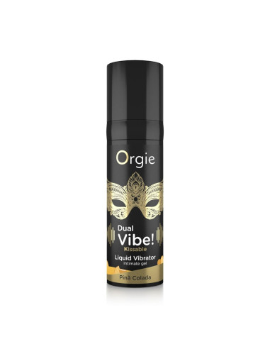 DUAL VIBE! PINA COLADA KISSABLE LIQUID VIBRATOR - 15 ML