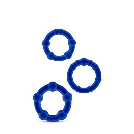 STAY HARD BEADED COCKRINGS BLUE - 2