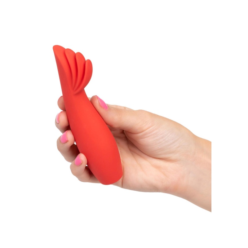 Stymulator łechtaczki Red Hot Blaze Red - 3 wypustki, 10 funkcji, 14 cm - 3