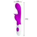 Wibrator Butterfly Kiss z dwusilnikowym napędem, 19,9 cm - 4