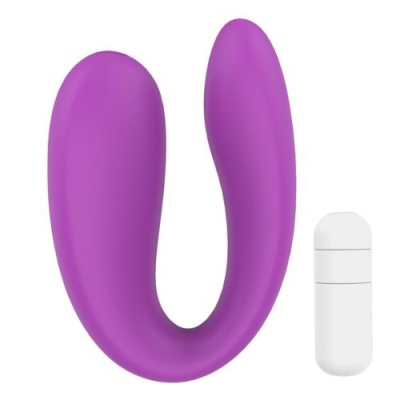 Wibrator dla par Play Together 6,8 cm fioletowy - 1 2