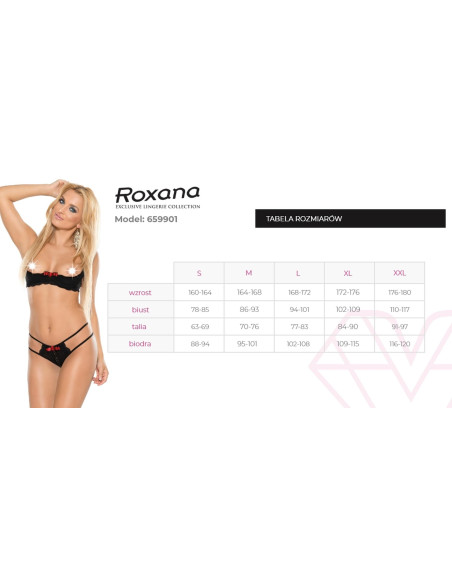 Półbiustonosz i stringi 6599 S