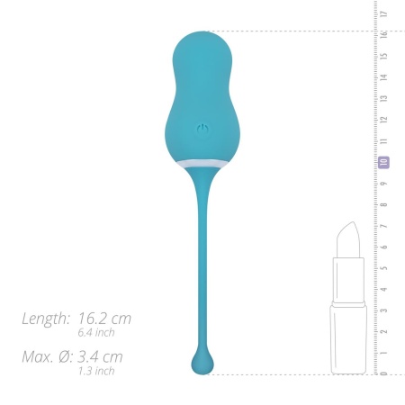Wibrujące jajeczko Elena Azul - 10 programów wibracji, pilot bezprzewodowy, 16 cm - 9