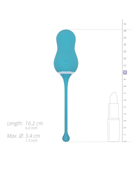 Wibrujące jajeczko Elena ze zdalnym sterowaniem – Azul