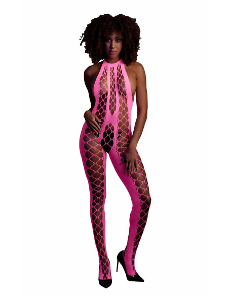 Bodystocking with Halterneck - Pink - XS/XL