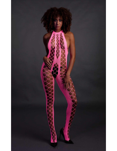 Bodystocking with Halterneck - Pink - XS/XL