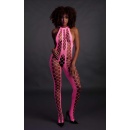Bodystocking with Halterneck - Pink - 4