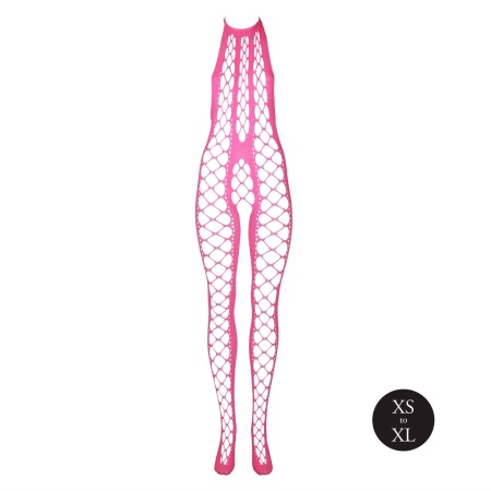 Bodystocking with Halterneck - Pink - 6