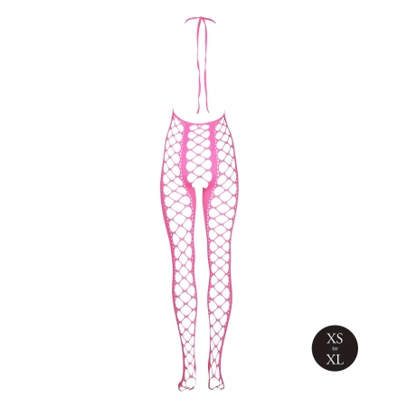 Bodystocking with Halterneck - Pink - 7