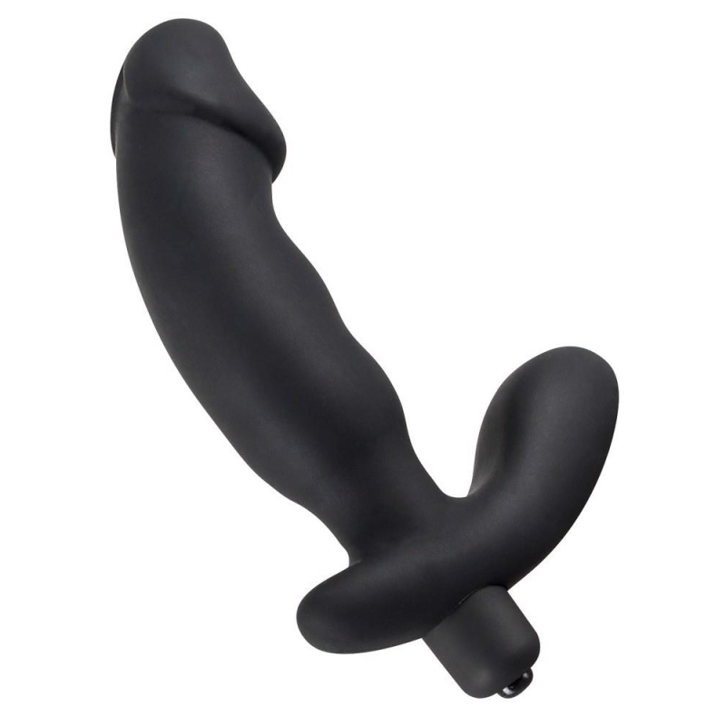 Wibrator Rebel w kształcie penisa z pofalowanym wałem 2,7–3,3 cm i stymulatorem krocza, 15 cm - 3