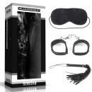Zestaw BDSM Deluxe Bondage Kit 3-elementowy, czarny - 1