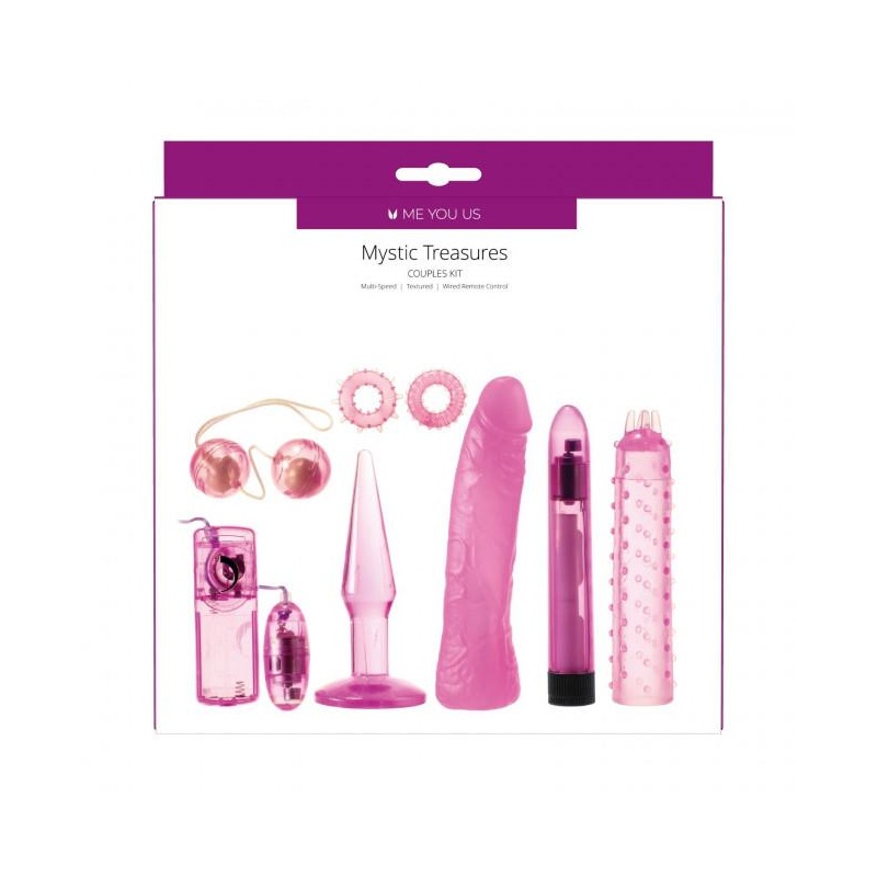 Zestaw dla par Mystic Treasures Couples Kit - wieloelementowy, z regulowanymi wibracjami - 1
