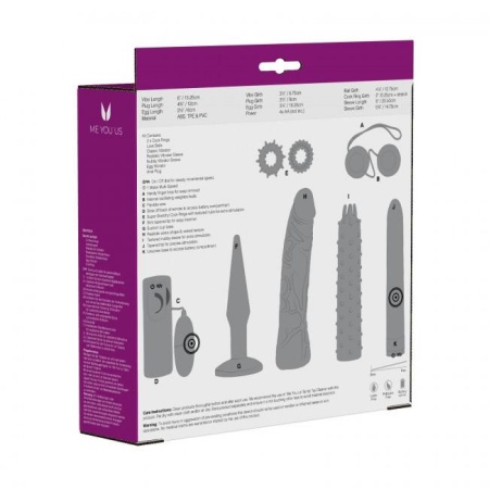 Zestaw dla par Mystic Treasures Couples Kit - wieloelementowy, z regulowanymi wibracjami - 4