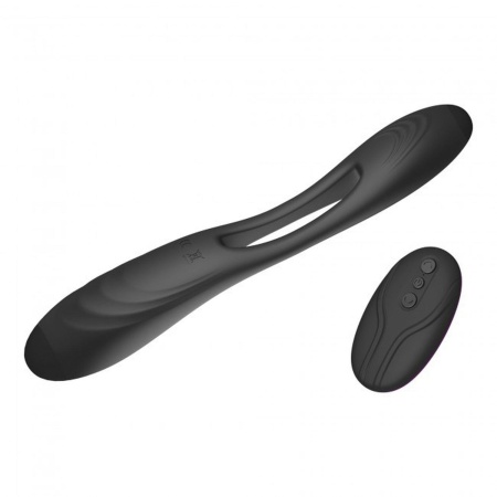 Wibrator Multi Joy z dwoma niezależnymi silnikami i elastycznymi końcami, 20 × 3,2 cm - 2