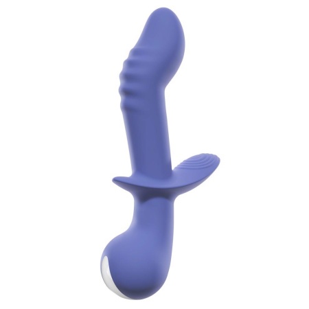Wibrator AWAQ.U Vibrator 2 z podwójnym silnikiem i stymulatorem łechtaczki, zakrzywiony wał 12 cm, 21,6 cm - 3
