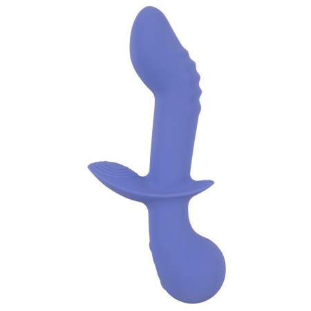 Wibrator AWAQ.U Vibrator 2 z podwójnym silnikiem i stymulatorem łechtaczki, zakrzywiony wał 12 cm, 21,6 cm - 5