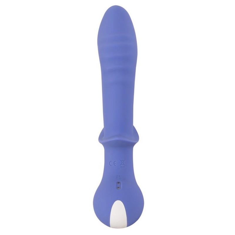 Wibrator AWAQ.U Vibrator 2 z podwójnym silnikiem i stymulatorem łechtaczki, zakrzywiony wał 12 cm, 21,6 cm - 6