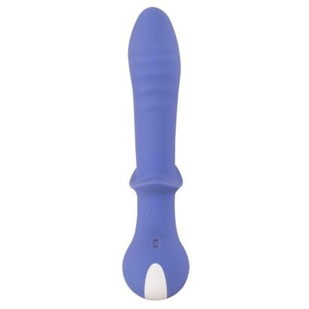 Wibrator AWAQ.U Vibrator 2 z podwójnym silnikiem i stymulatorem łechtaczki, zakrzywiony wał 12 cm, 21,6 cm - 6