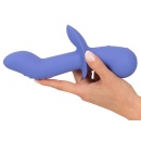 Wibrator AWAQ.U Vibrator 2 z podwójnym silnikiem i stymulatorem łechtaczki, zakrzywiony wał 12 cm, 21,6 cm - 8
