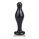 Szklany korek analny Glass Romance Black 4,5 cala (11,4 cm) - 1