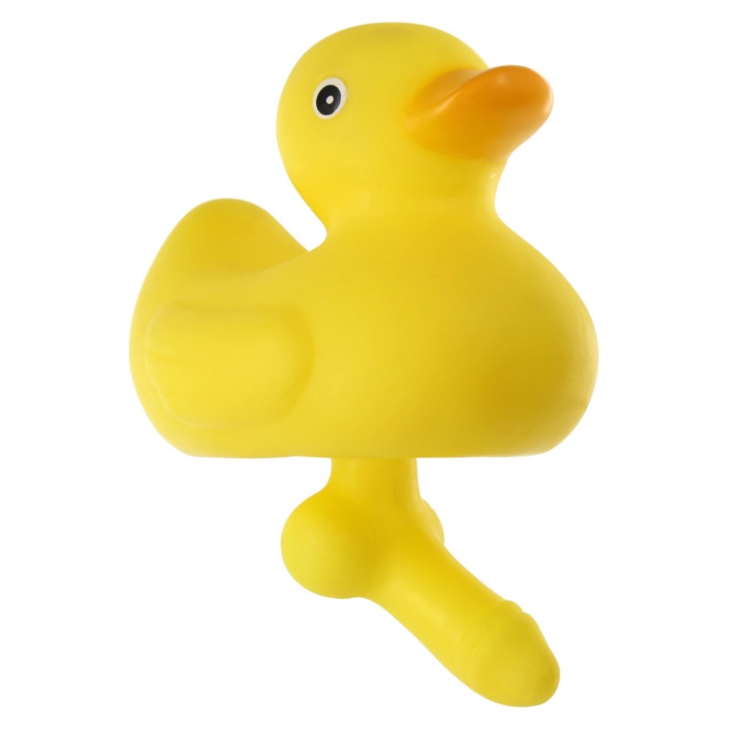 Kaczuszka z penisem Duck With A Dick Yellow - ruchomy element 6 cm, wysokość 12 cm - 1
