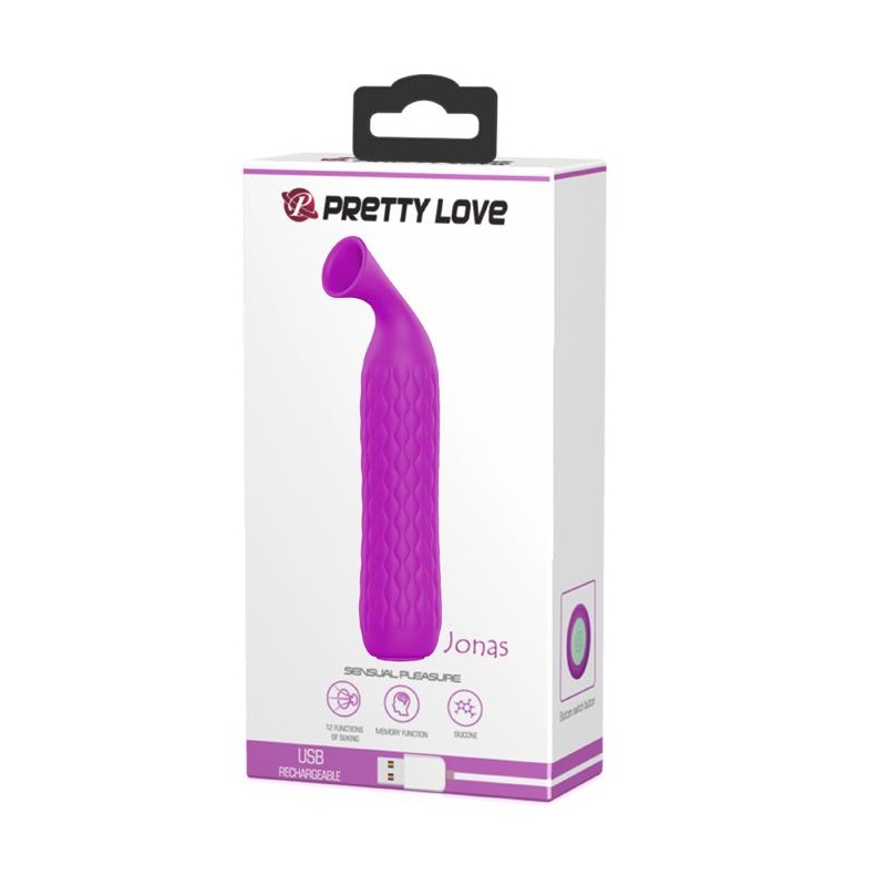 Stymulator łechtaczki JONAS – 12 trybów ssania, długość 10 cm - 8