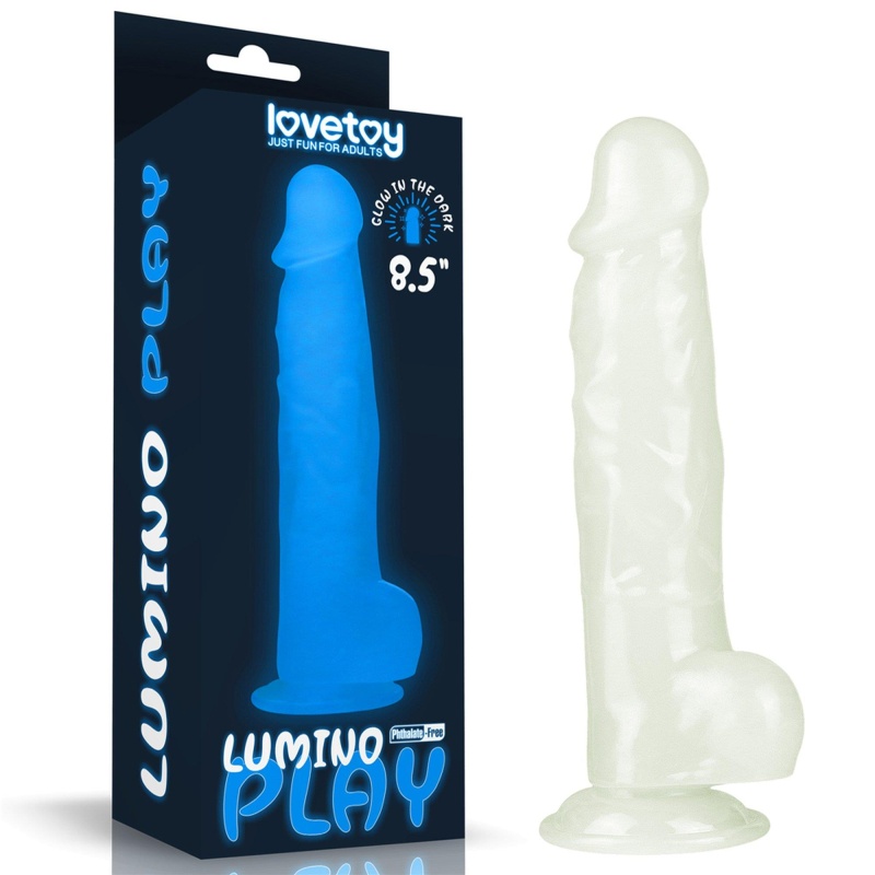 Dildo Lumino Play 21,6 cm świecący w ciemności - 1
