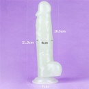 Dildo Lumino Play 21,6 cm świecący w ciemności - 13