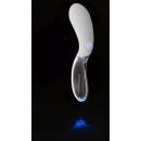 Wibrator szklano-silikonowy Curve LED Glass Vibrator 2, dwustronny, 20,5 cm - 5