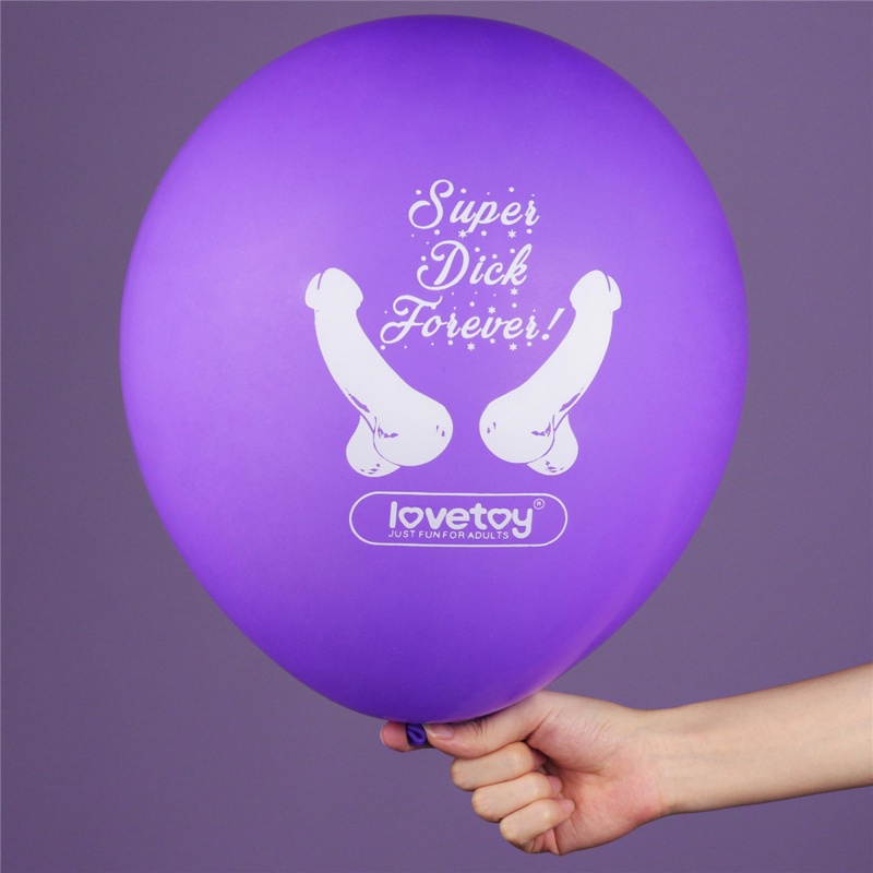 Balony Super Dick Forever 7 sztuk - lateks, 30 cm, 7 kolorów - 4