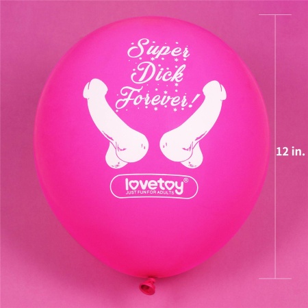 Balony Super Dick Forever 7 sztuk - lateks, 30 cm, 7 kolorów - 5