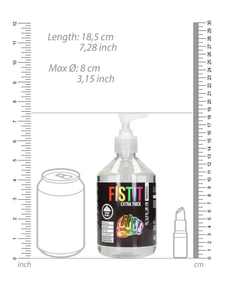 Extra Thick Lubricant - Rainbow - 17 fl oz / 500 ml - Pump