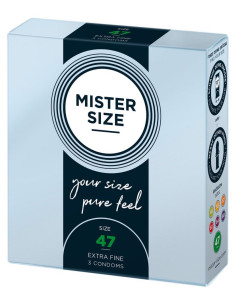 Mister Size 47mm pack of 3 2