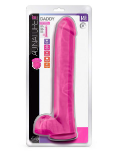AU NATUREL BOLD DADDY 14" DILDO PINK